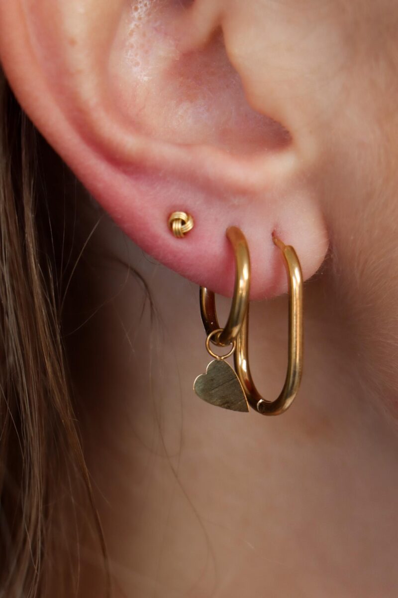 Heart hoop gold