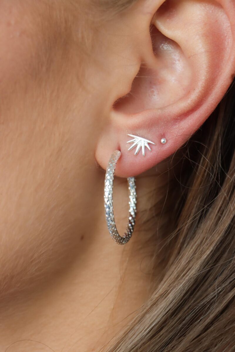 Hilly big hoop silver