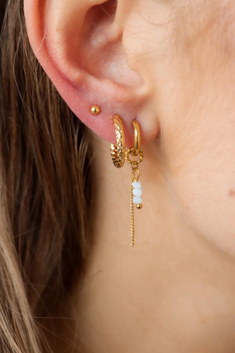 Hilly medium hoop gold