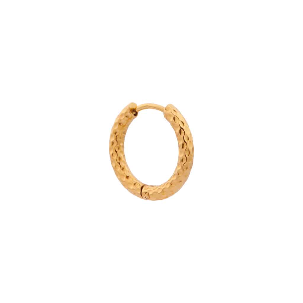 Hilly medium hoop gold