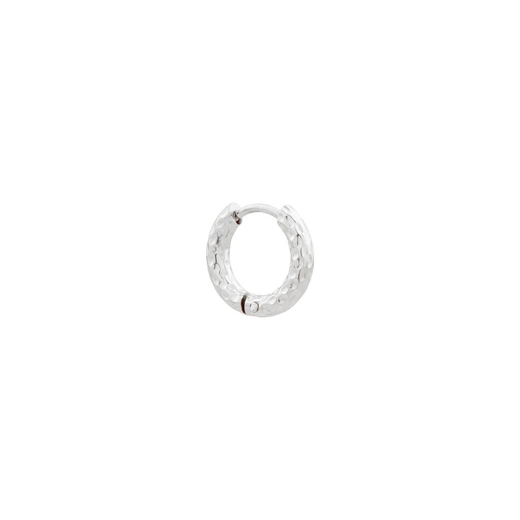 Hilly small hoop silver