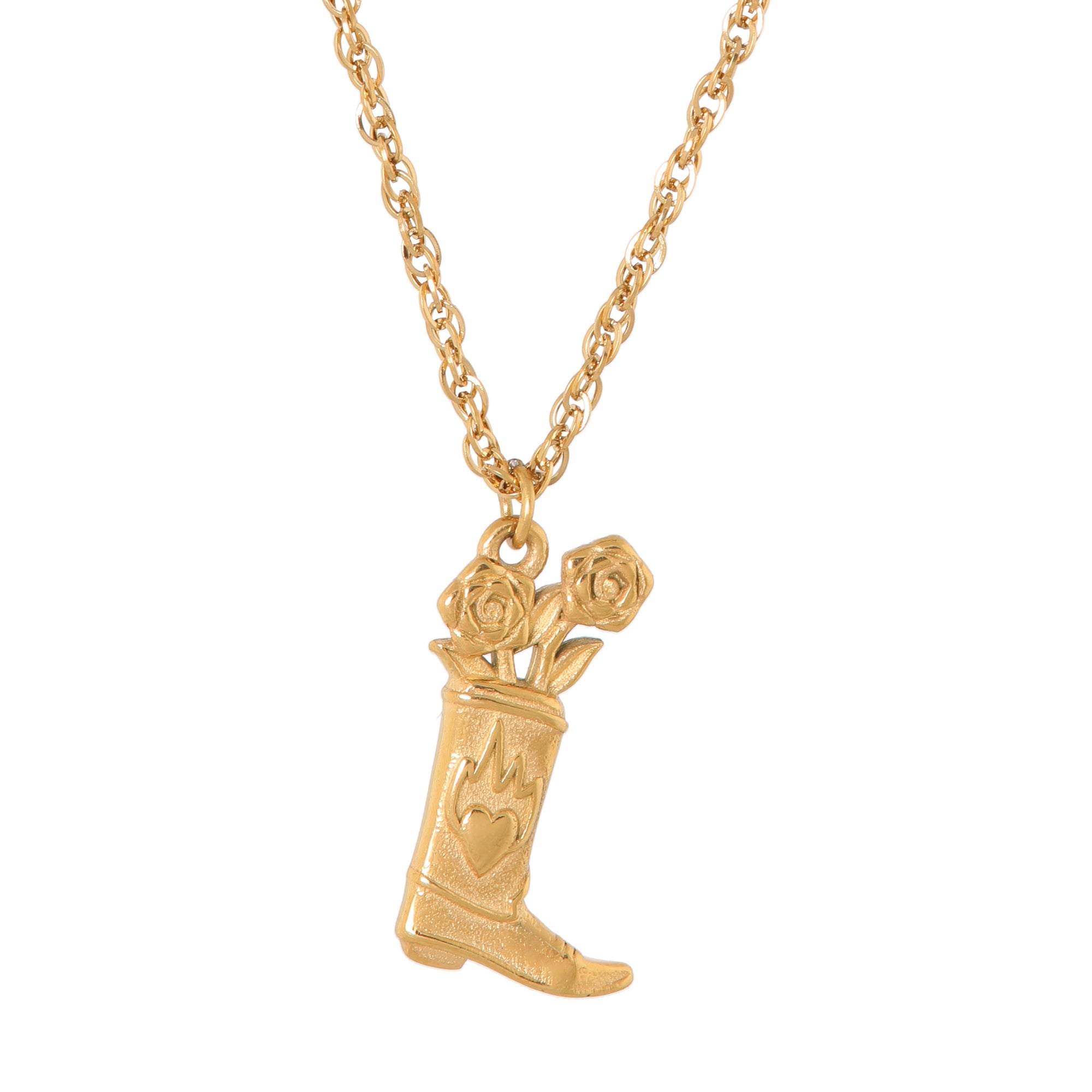 Howdy necklace gold