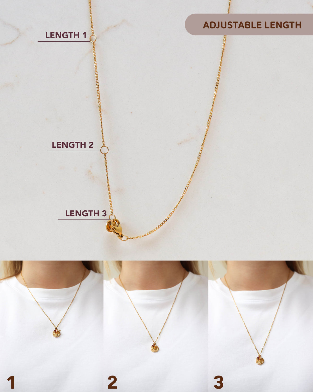 Coin necklace gold