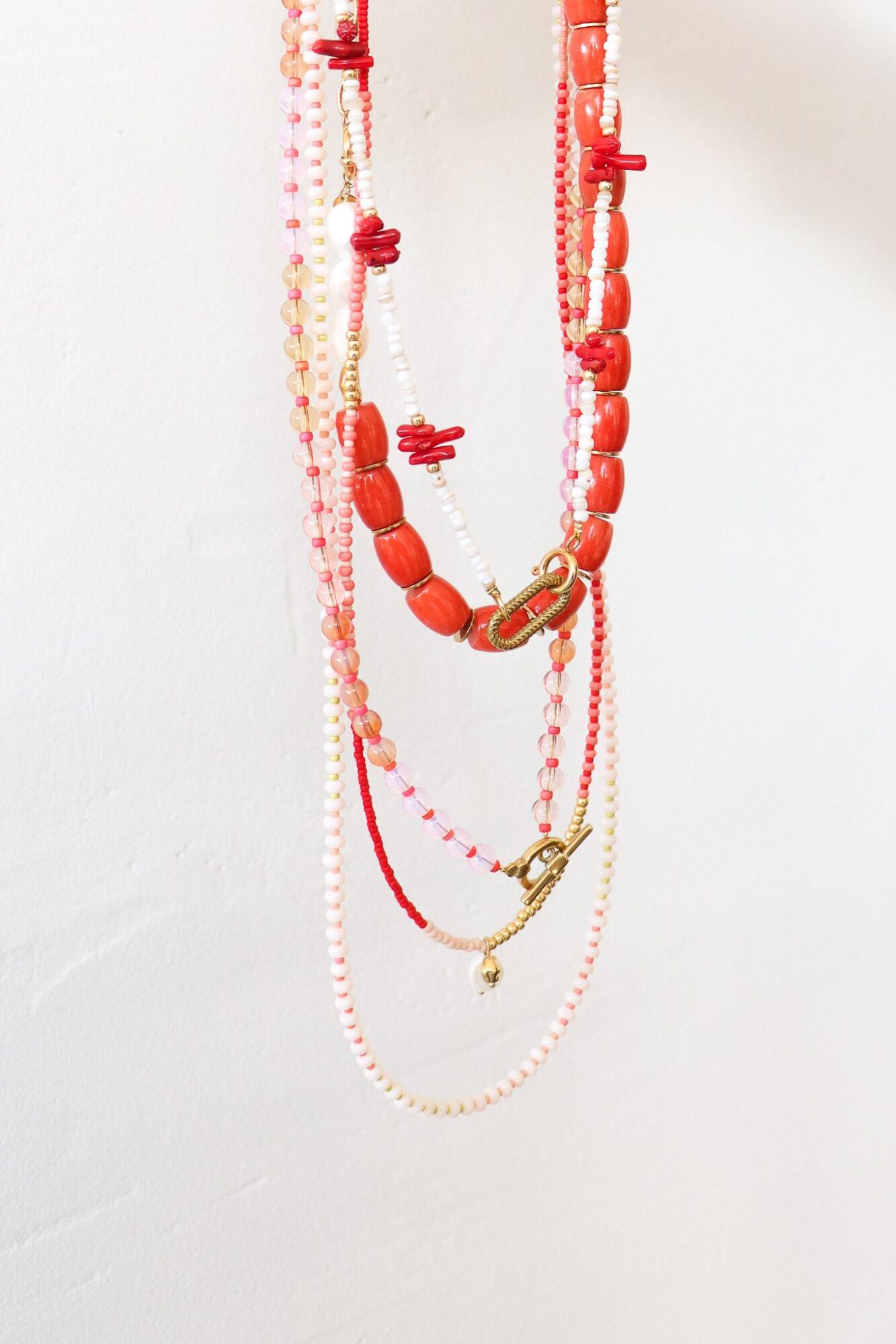 Island mix necklace gold
