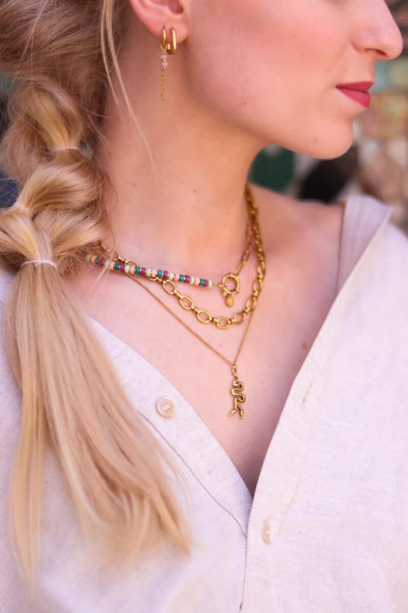 Jasmine necklace gold