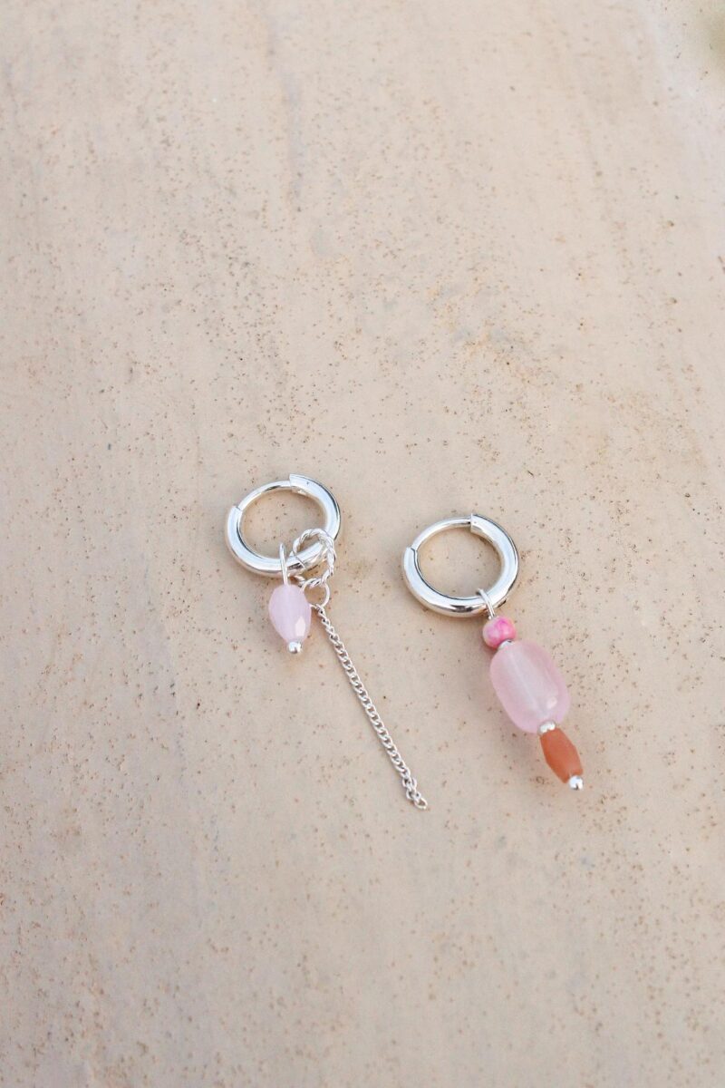 Jellybean hoop silver