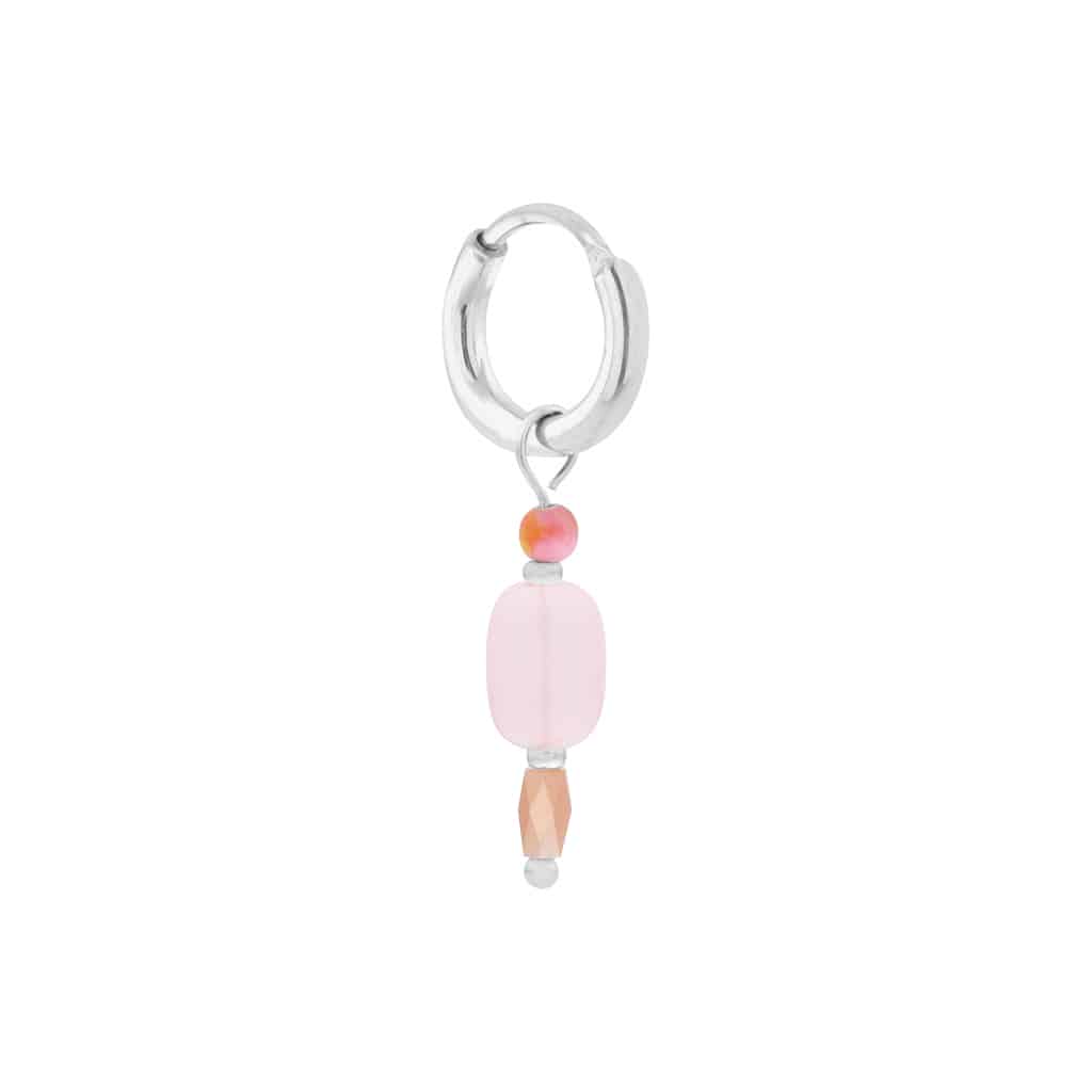 Jellybean hoop silver