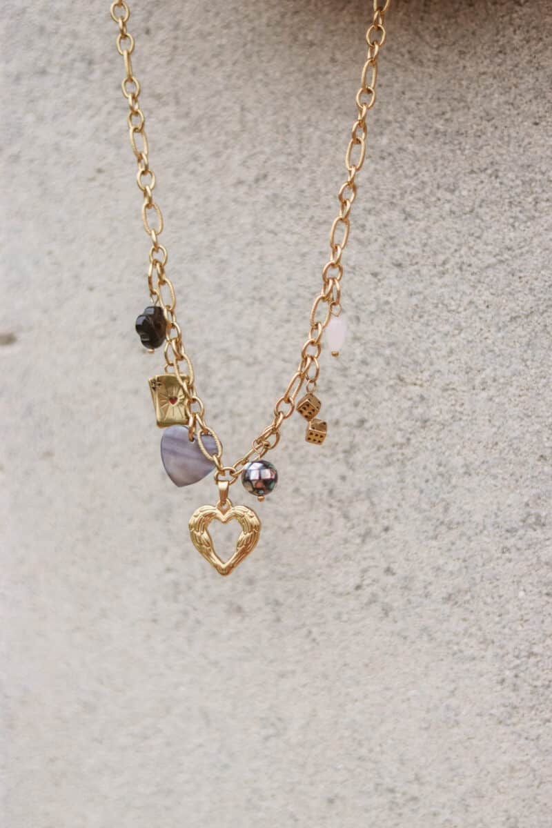 Kiki's cards charm gold
