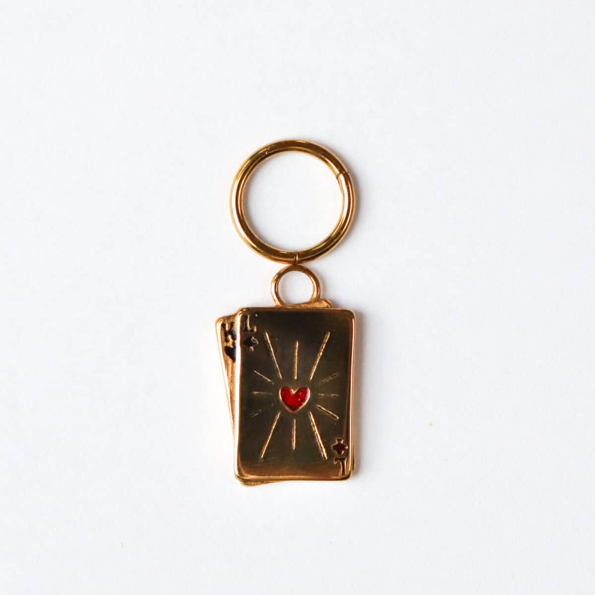 Kiki's cards charm gold