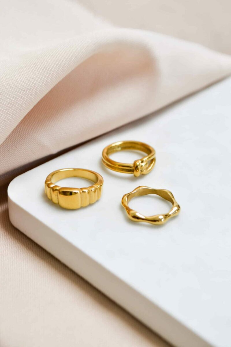 Knot ring gold