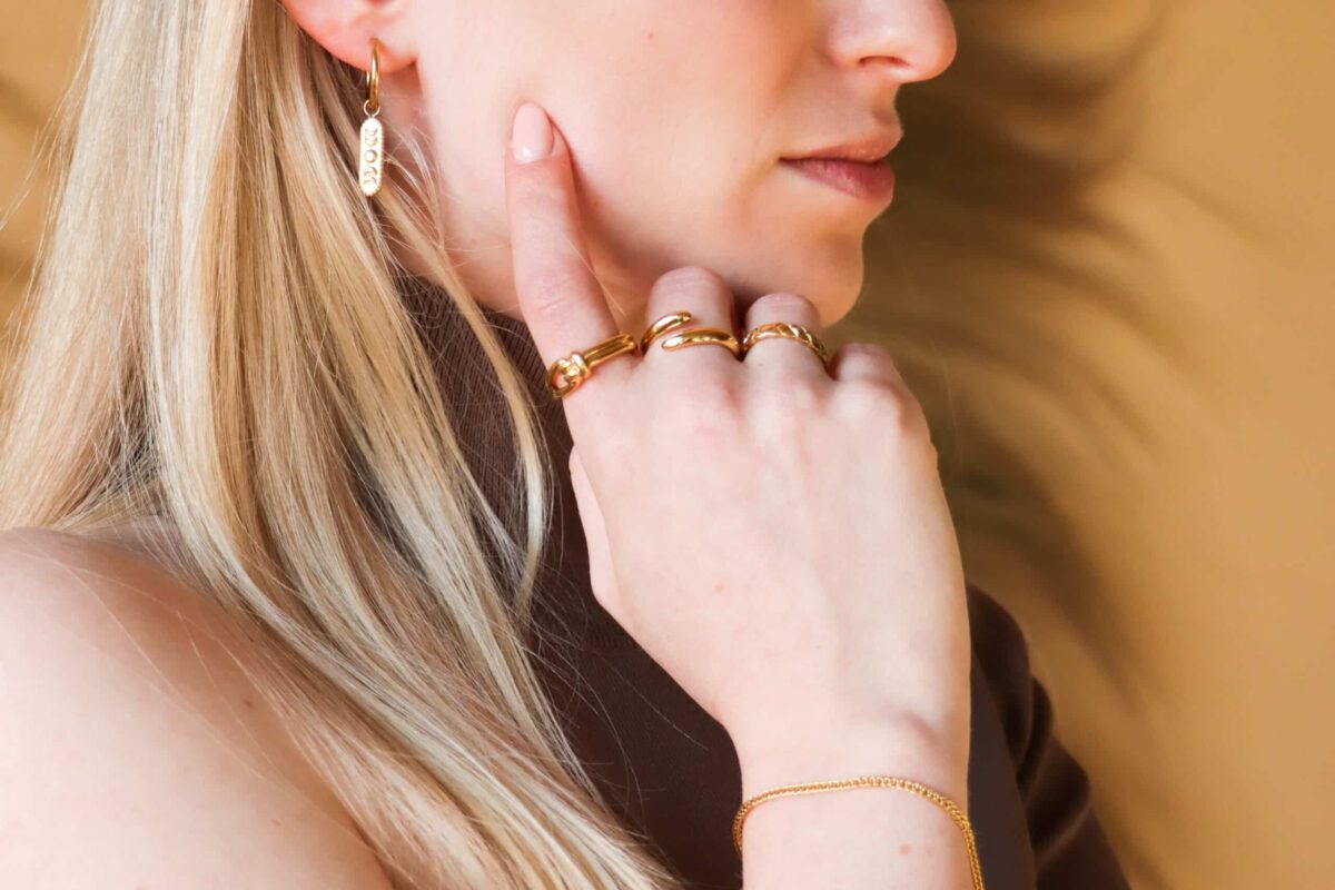 Knot ring gold