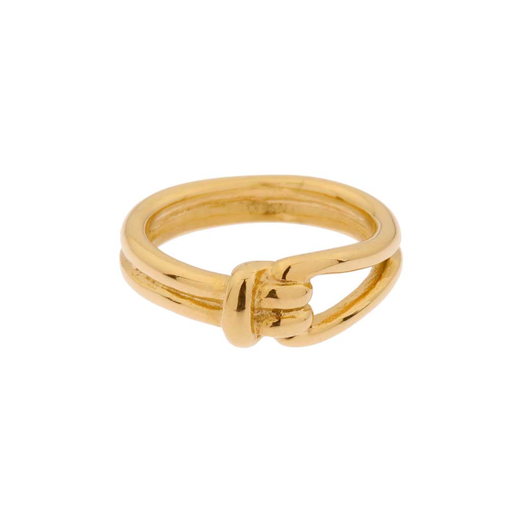 Knot ring gold - 8