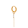 singlepair Chain white hoop gold
