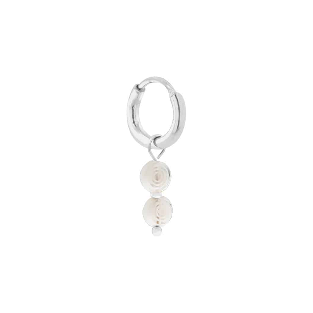 Lagoon hoop silver