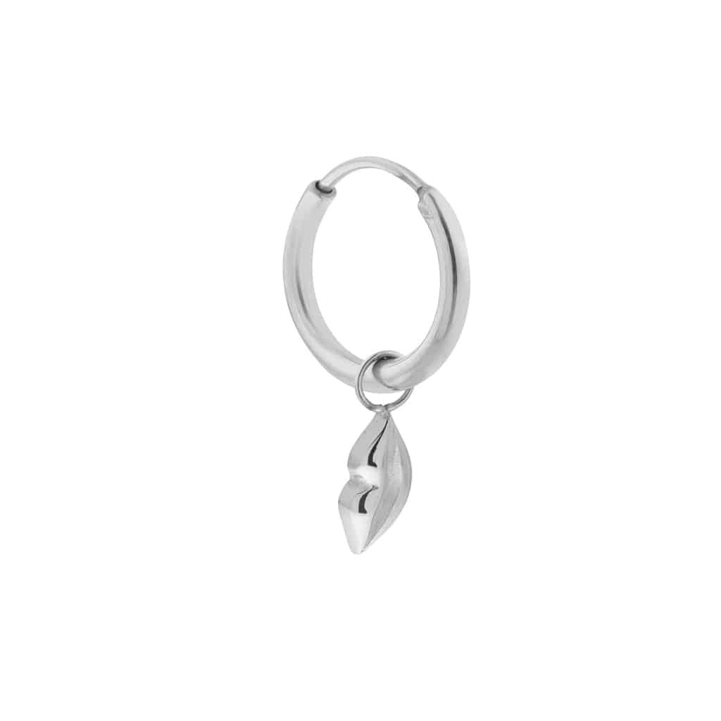 Lips hoop silver