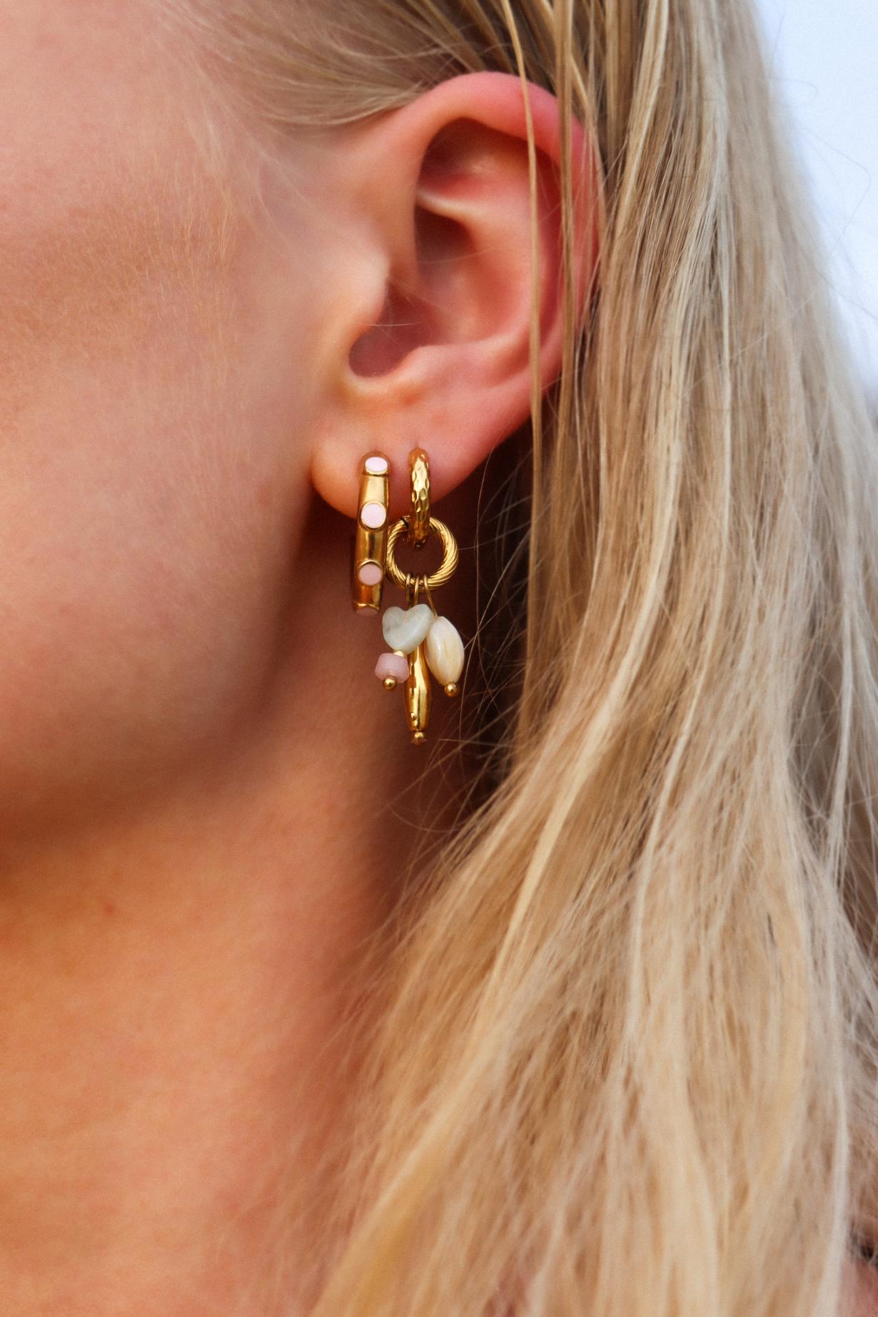 Little fish hoop gold