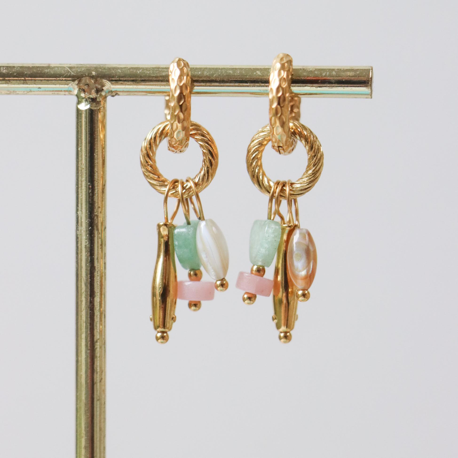 Little fish hoop gold