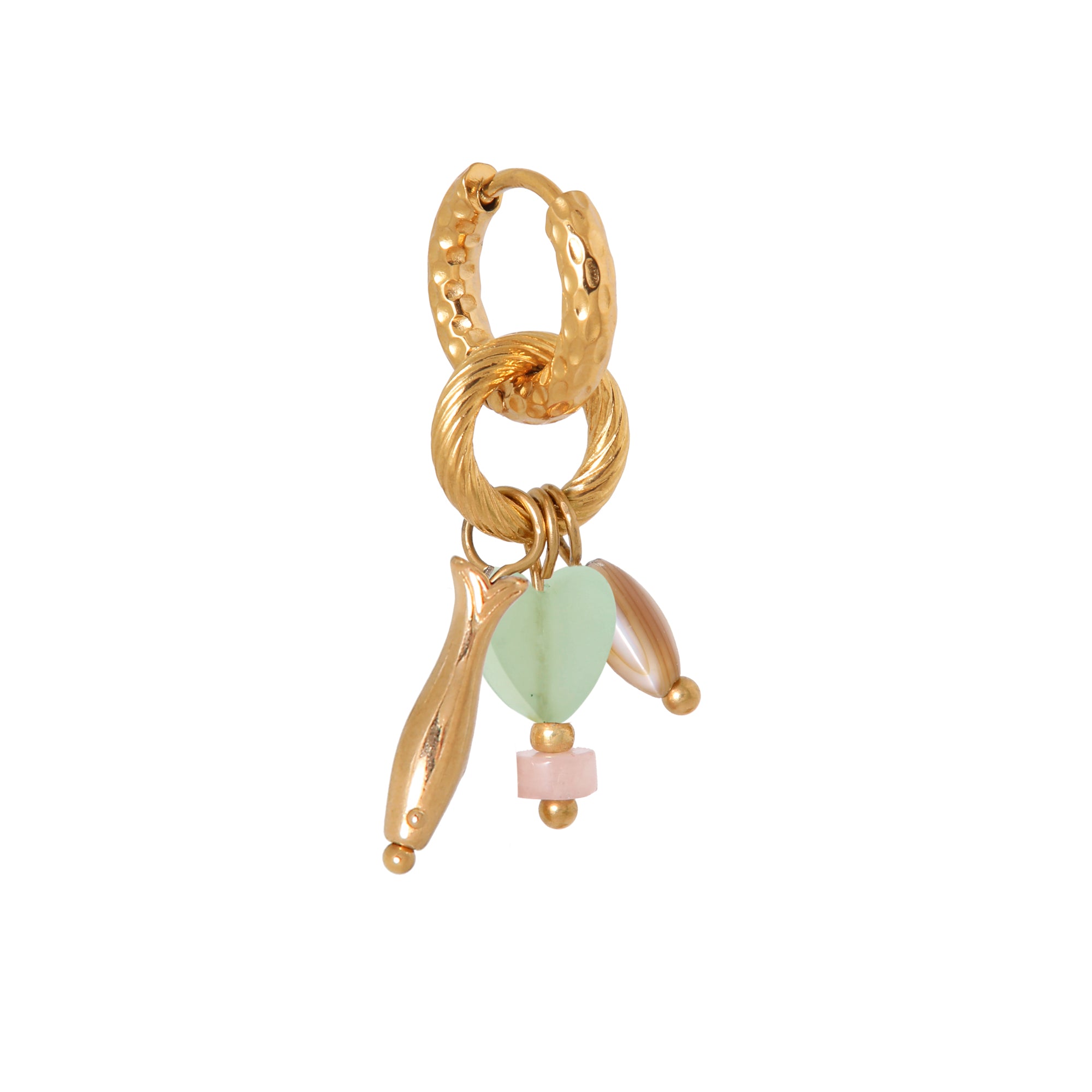Little fish hoop gold