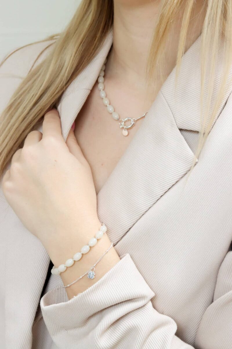 Lucky clover bracelet silver