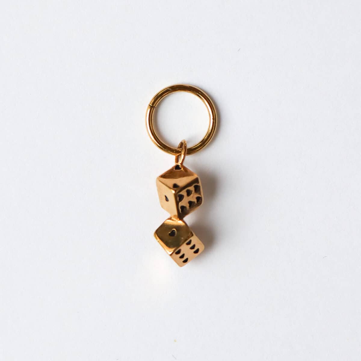 Magical dice charm gold