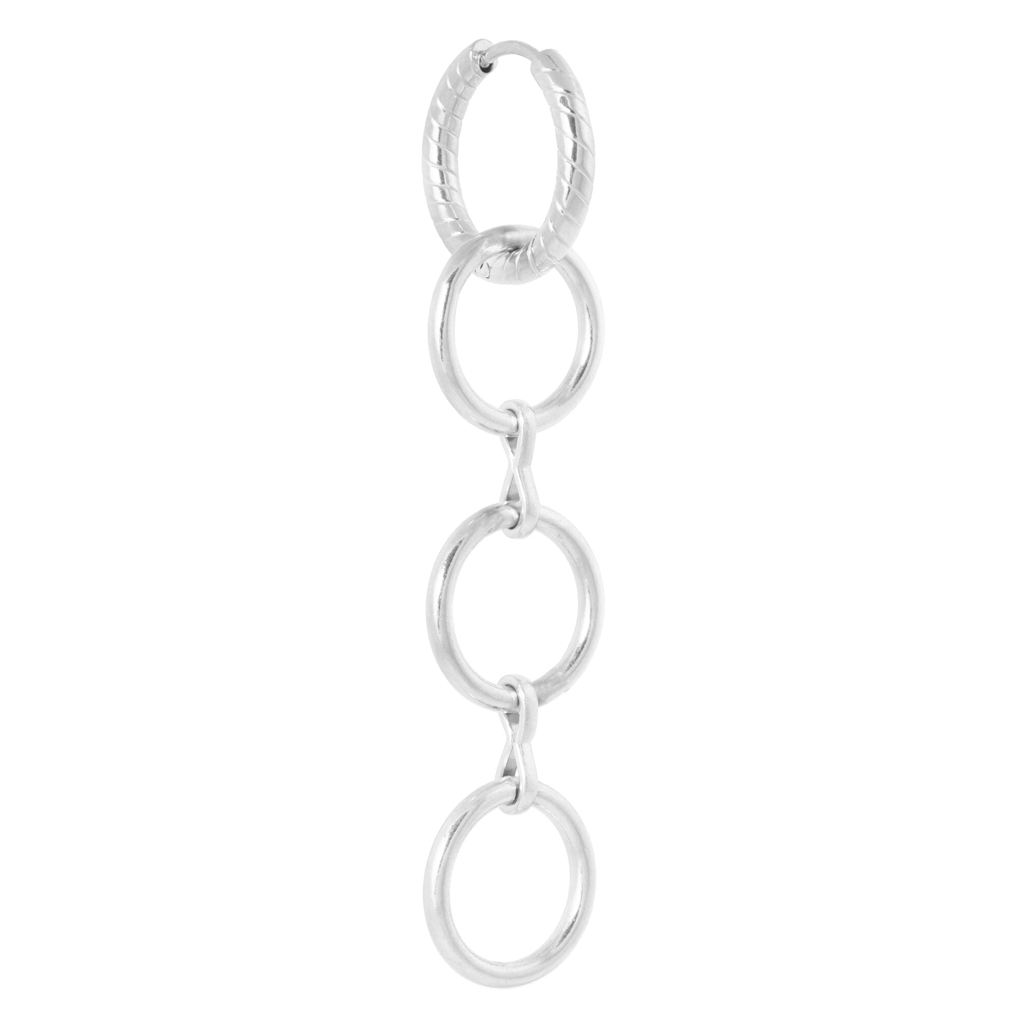 Mamma mia hoop silver