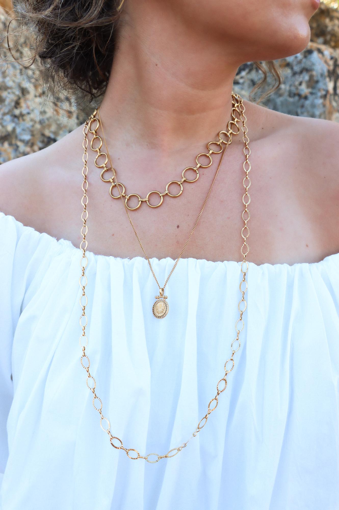 Mamma mia necklace gold