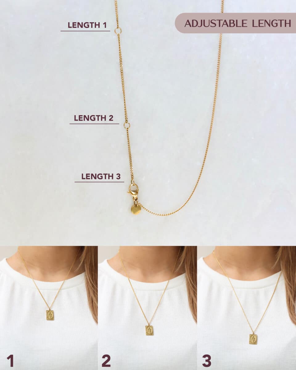 Medaillon necklace gold