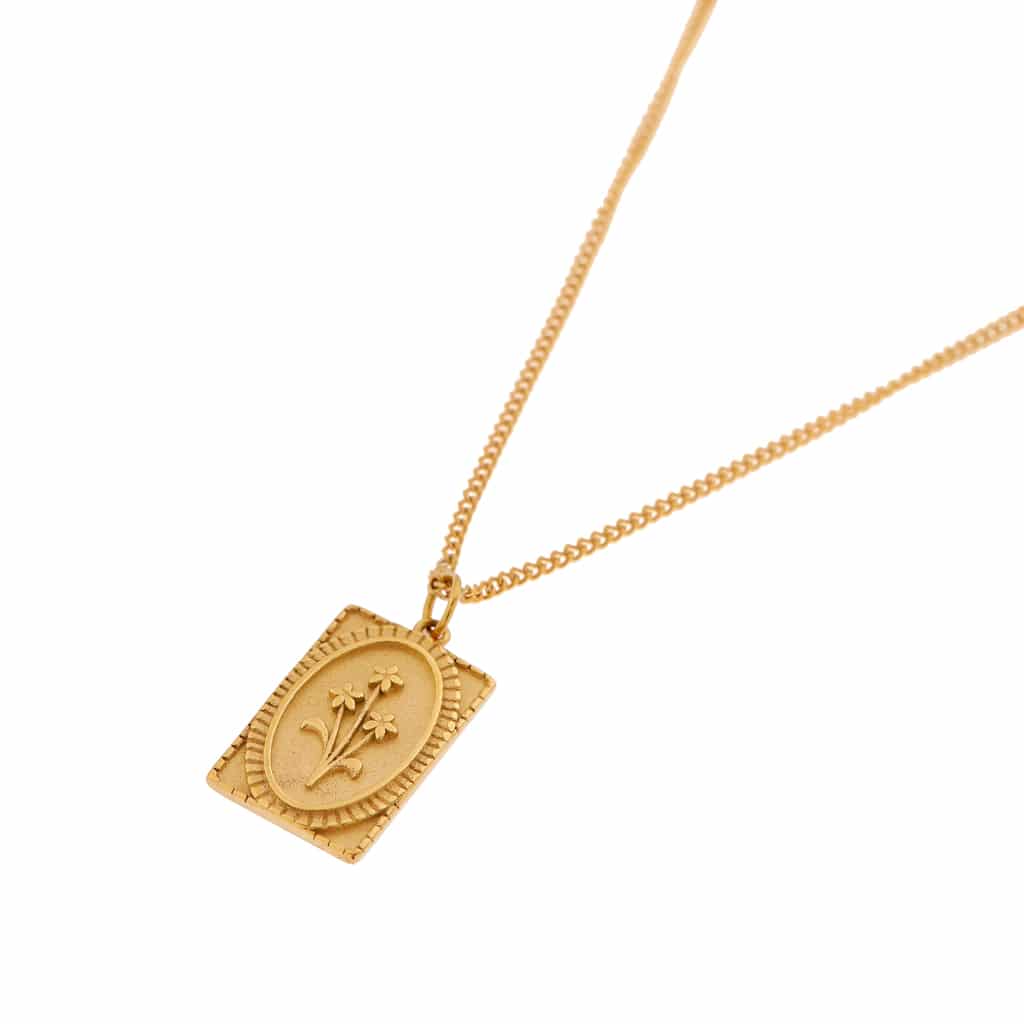 Medaillon necklace gold