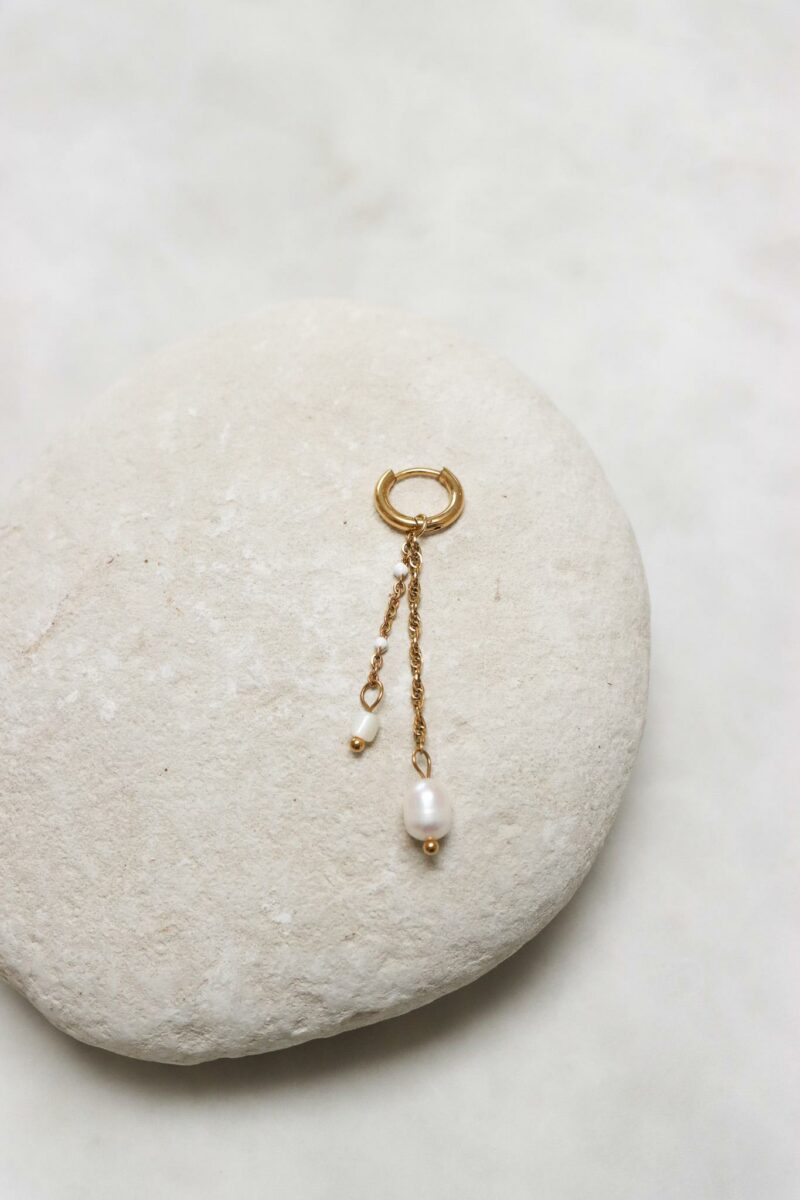 Mermaid tail hoop gold