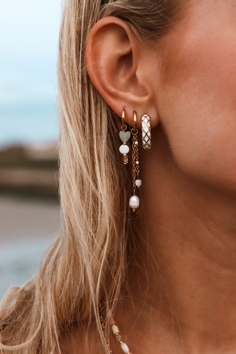 Mermaid tail hoop gold