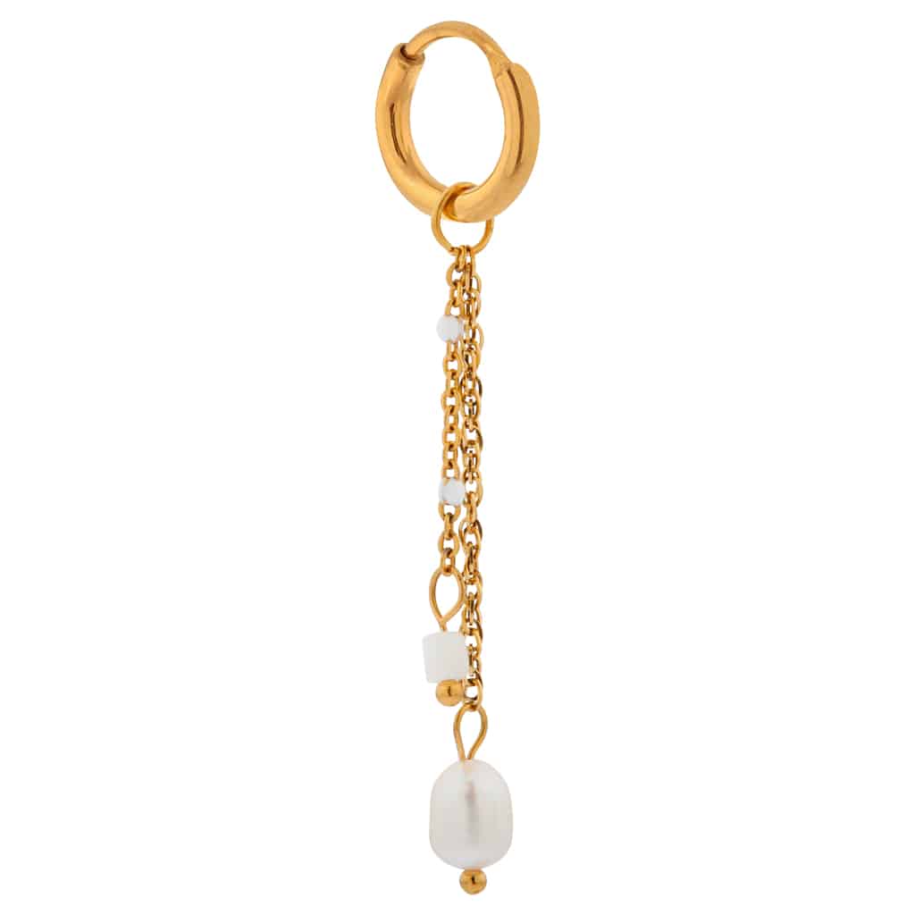 Mermaid tail hoop gold