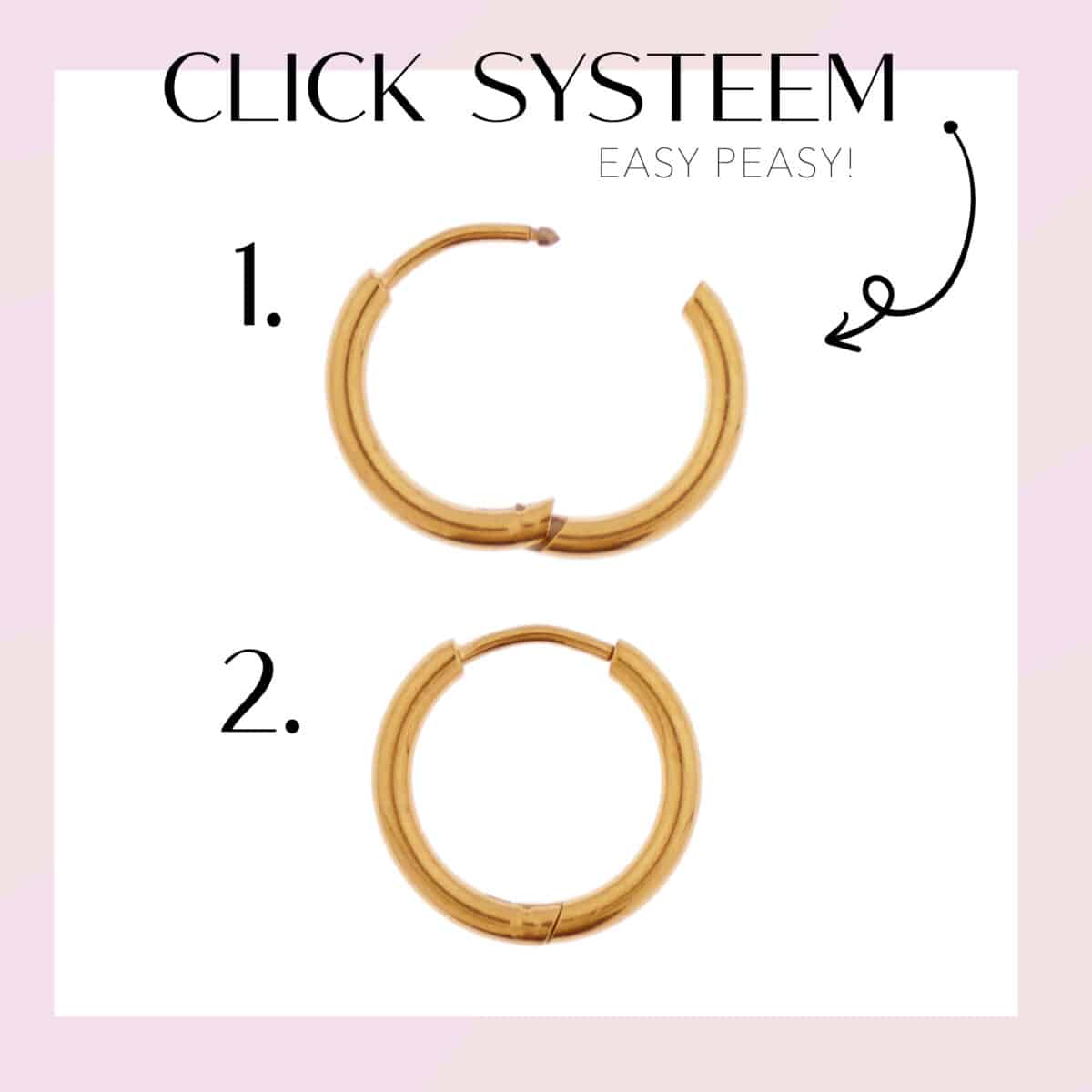Michelangelo hoop gold