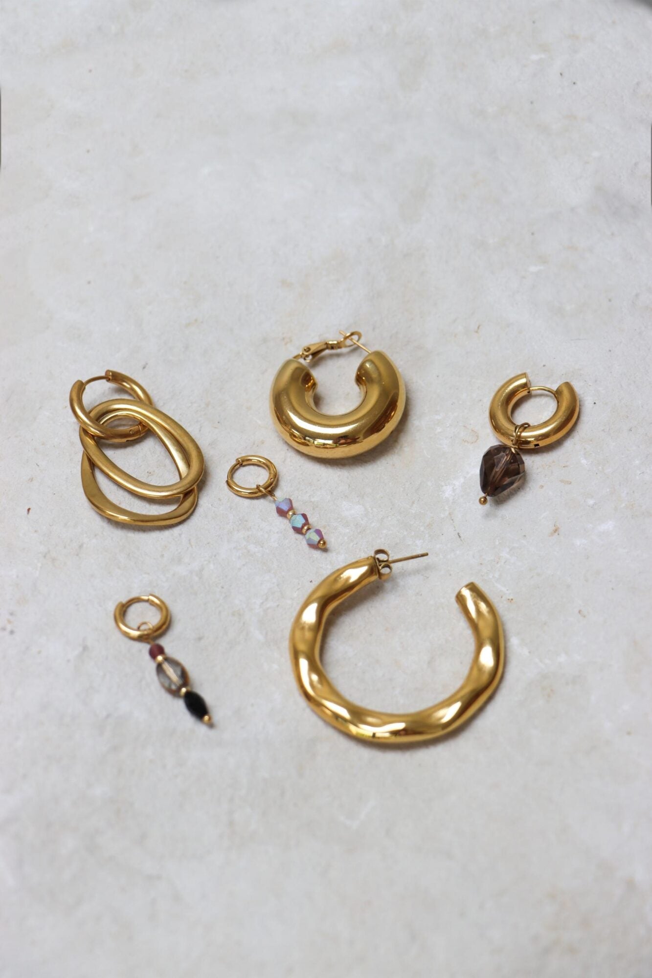 Midnight muse hoop gold