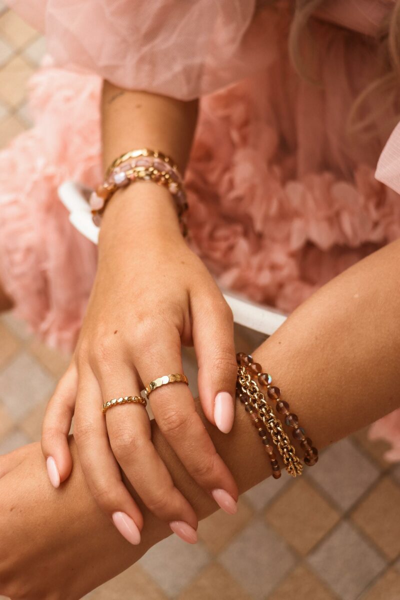 Mini round ring gold