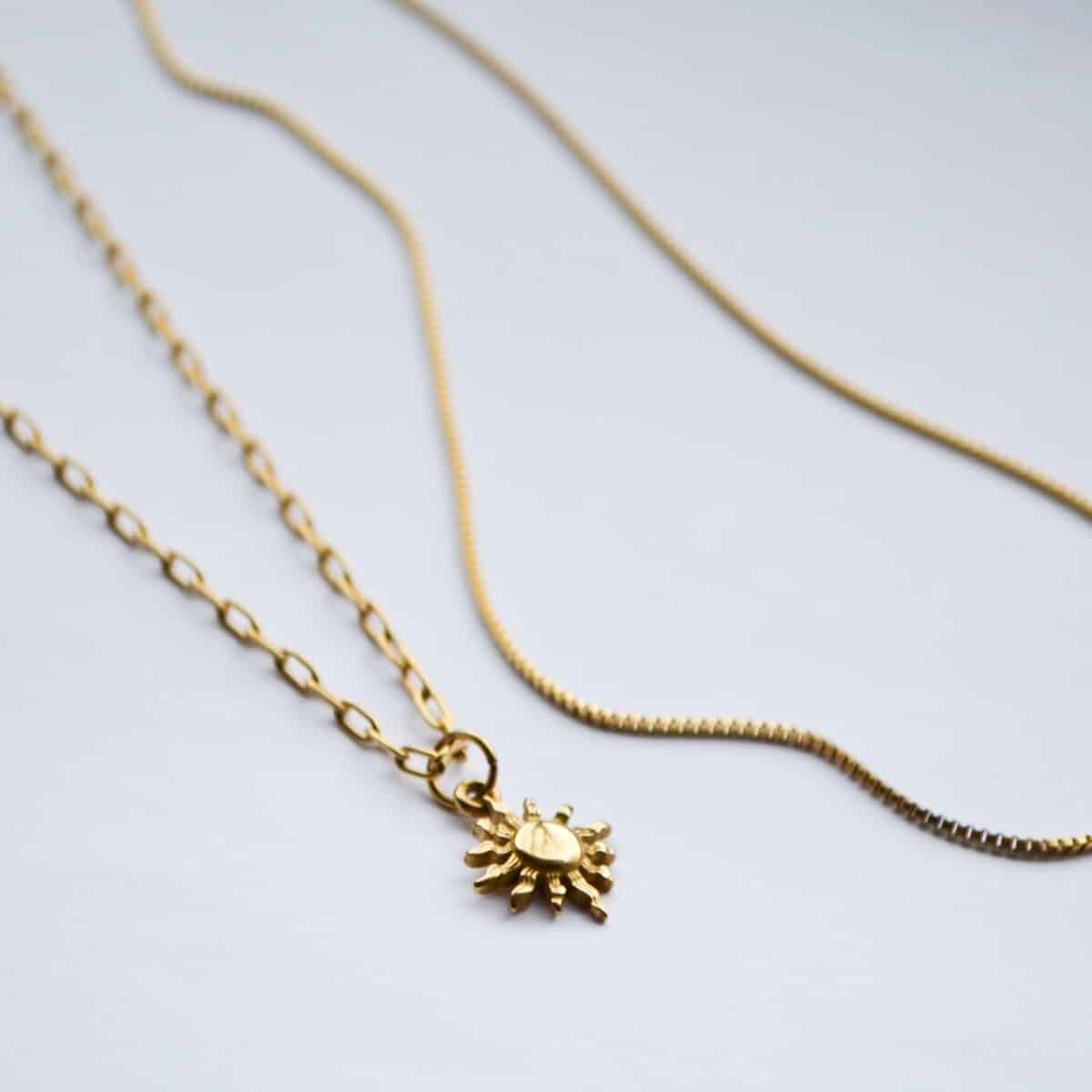 Mini square choker gold