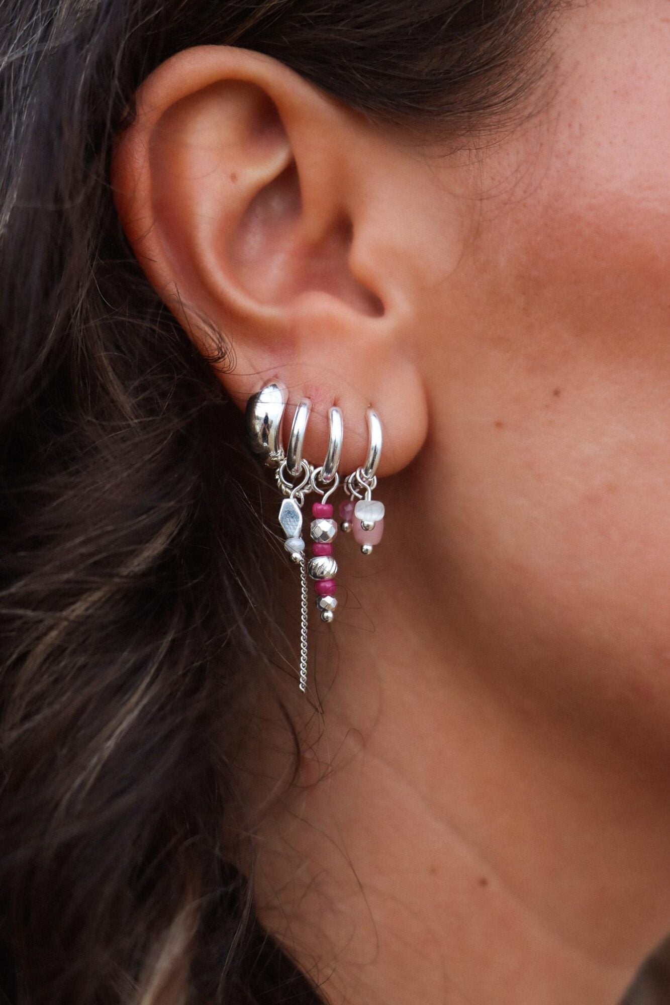 Minos hoop silver