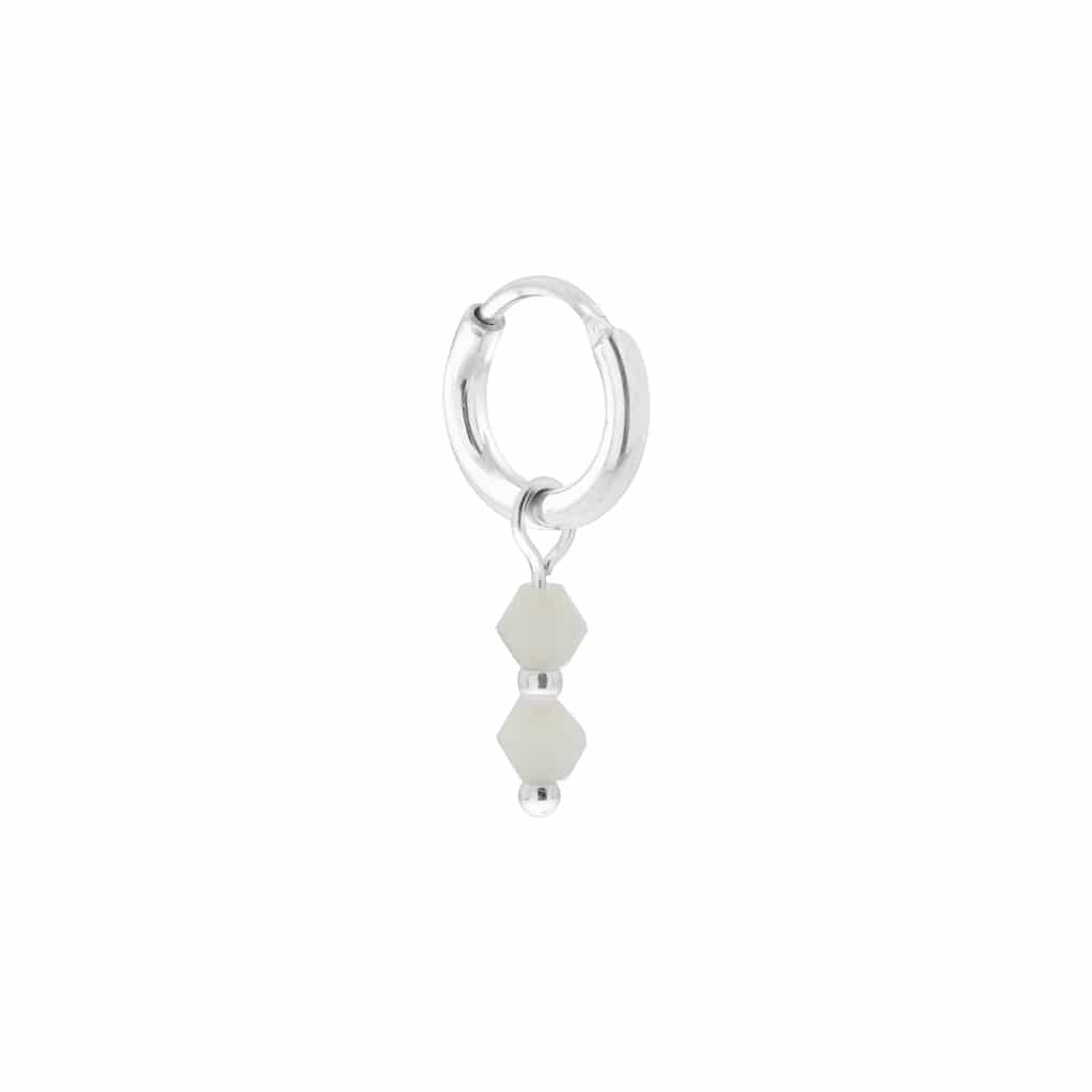 Minty mint hoop silver