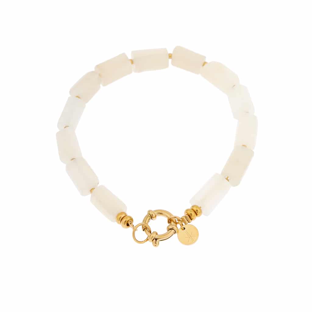 Moonstone marvel bracelet gold