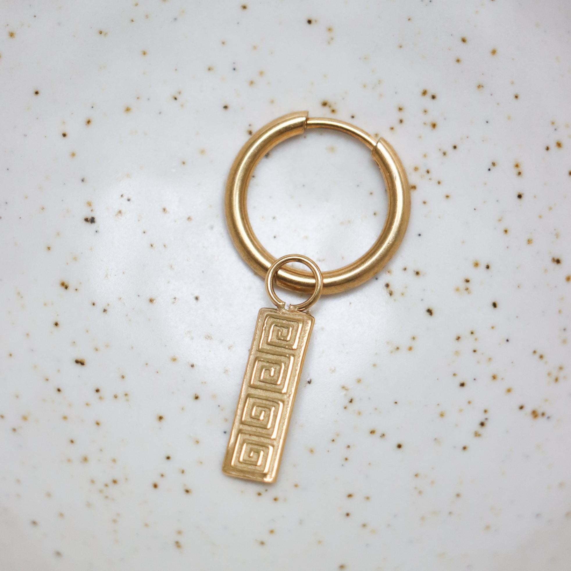 Mykonos hoop gold