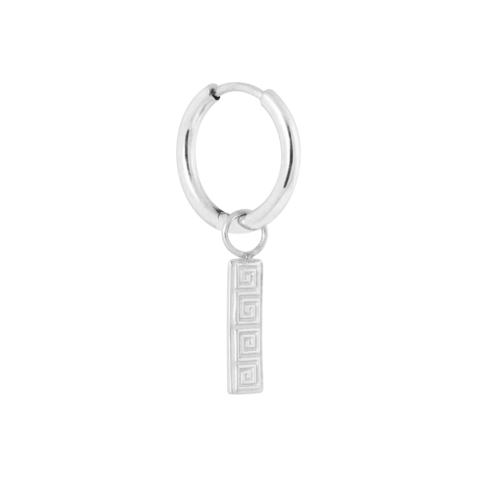 Mykonos hoop silver