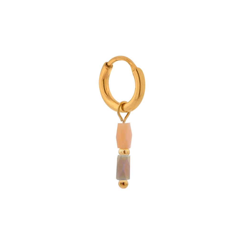 Natural Terra hoop gold