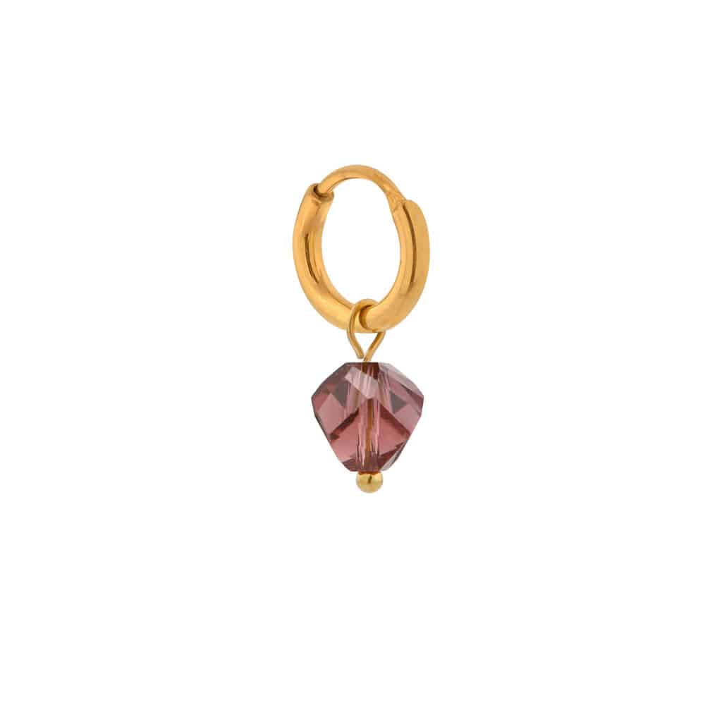 Night diamond hoop gold