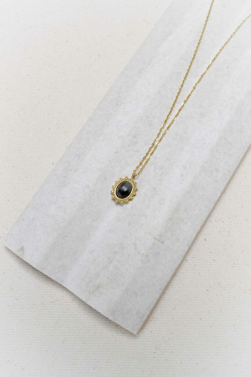 Noir necklace gold
