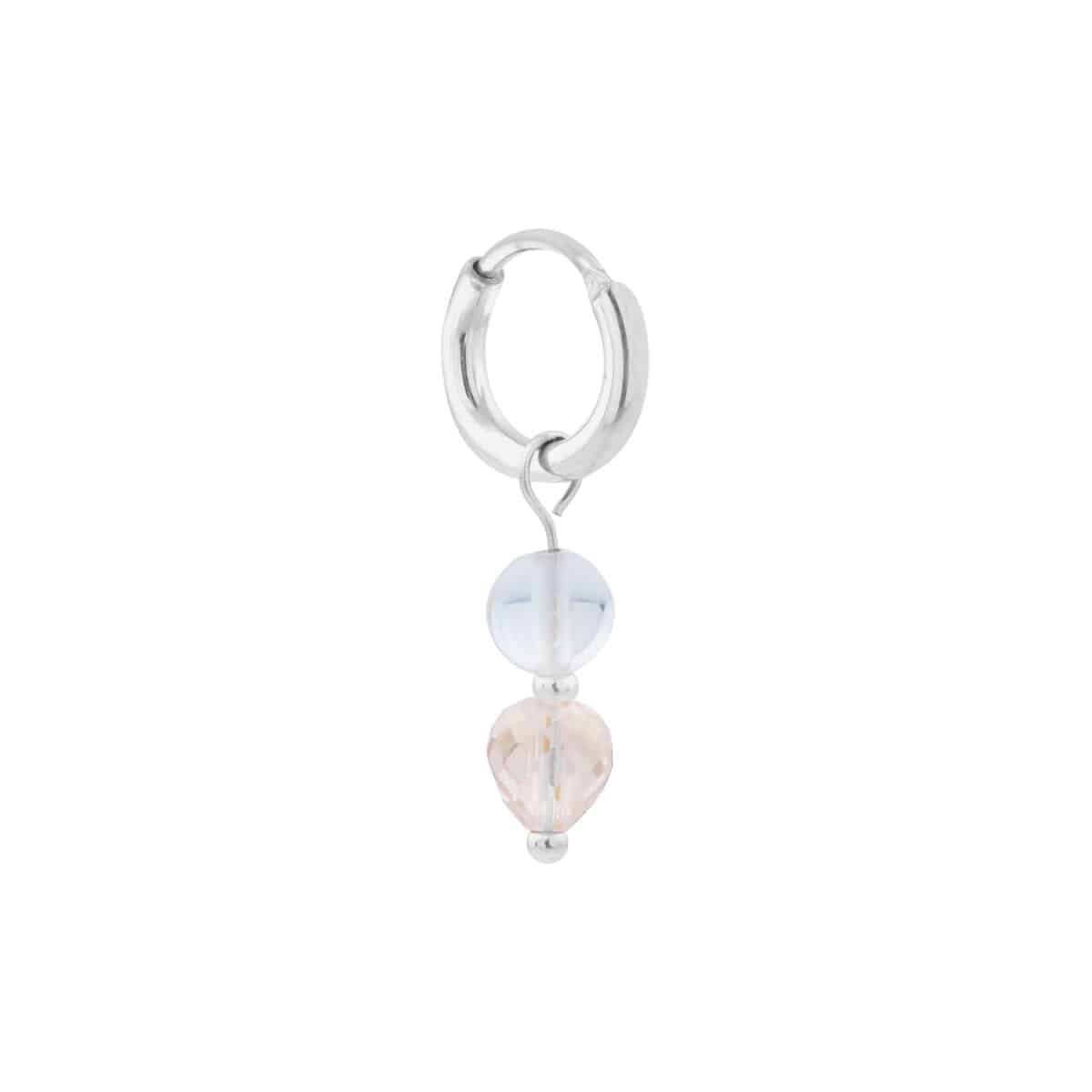 Ocean glow hoop silver