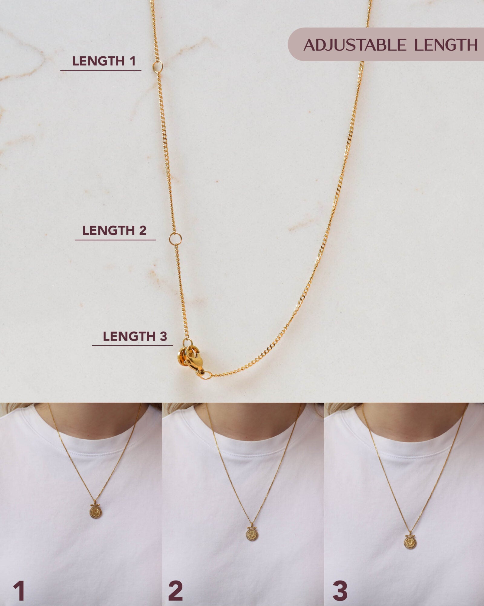 Olea necklace gold