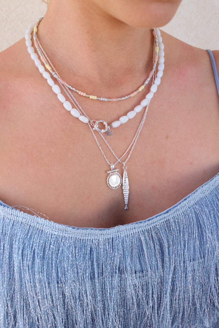 Olea necklace silver
