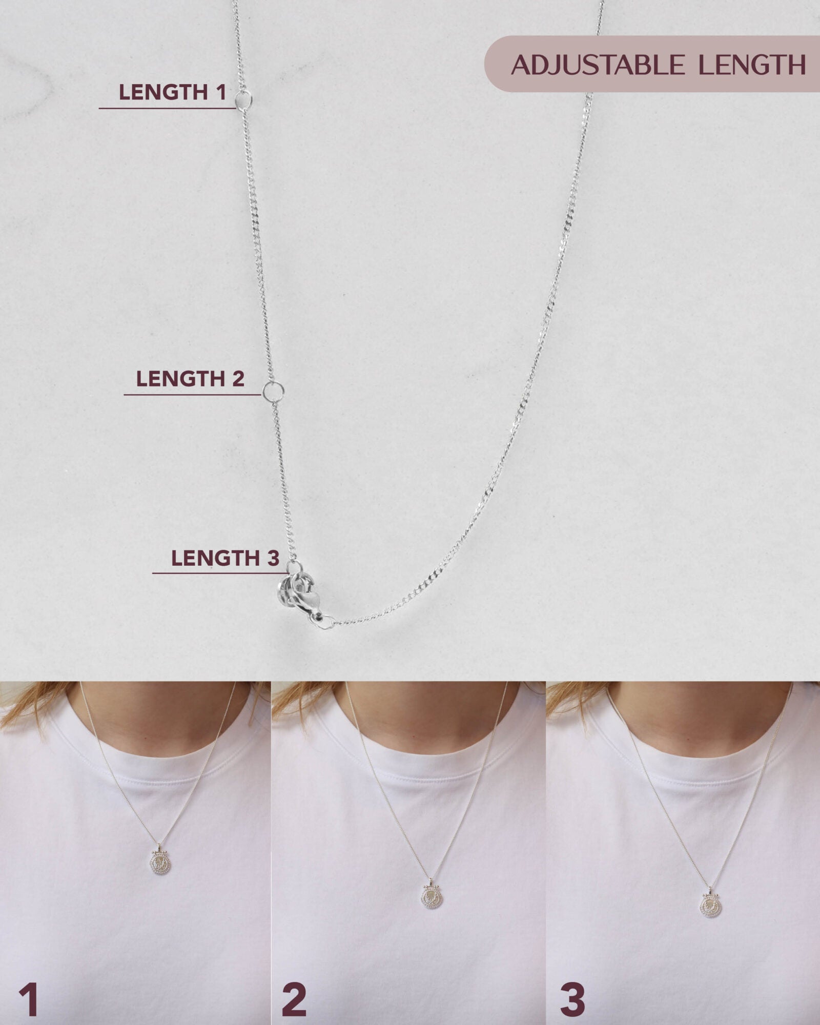 Olea necklace silver