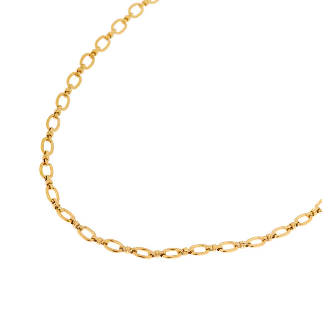 Open chain necklace gold