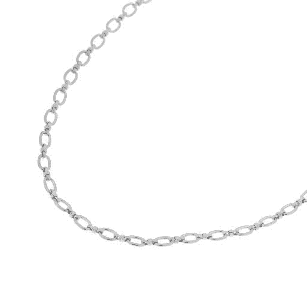 Open chain necklace silver