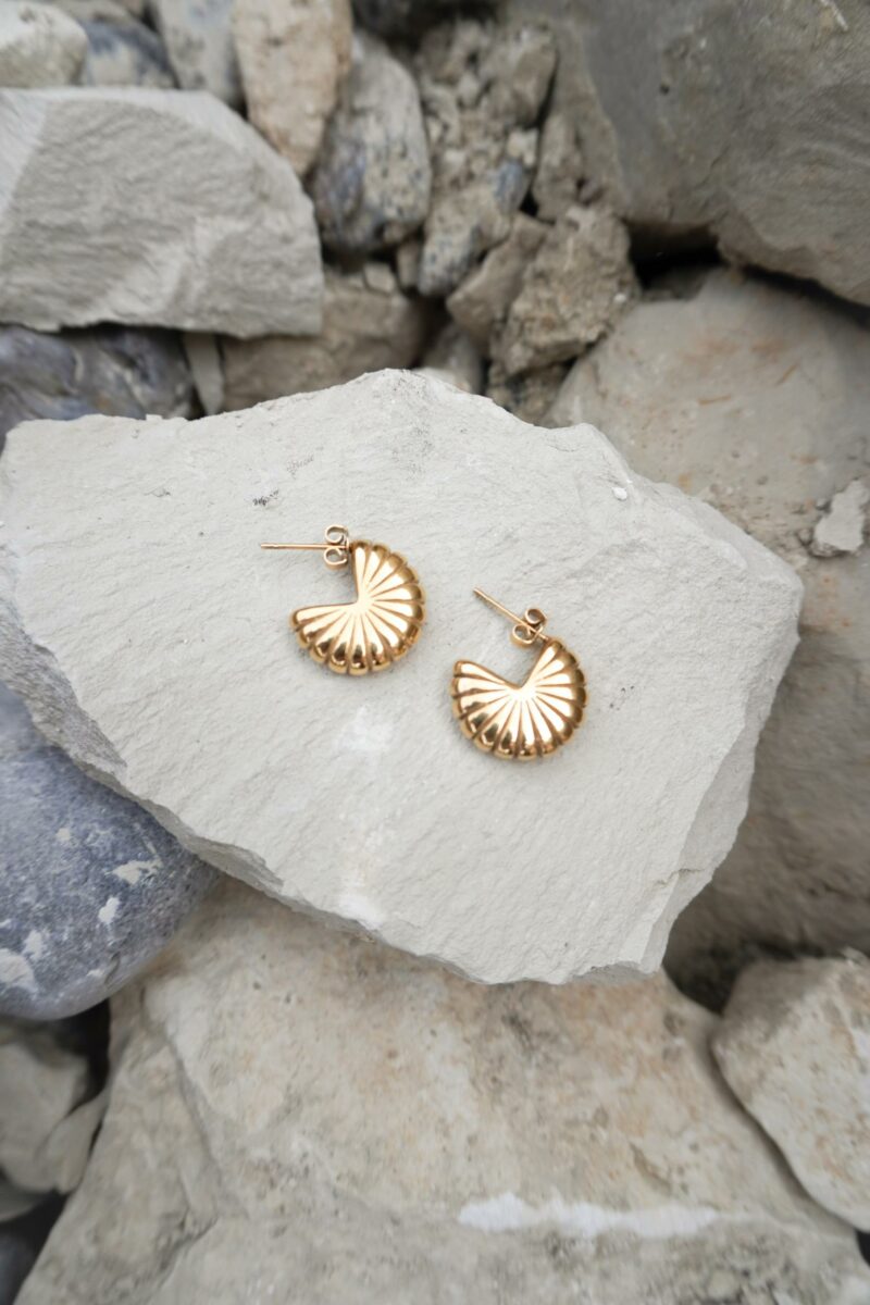 Open shell hoop gold